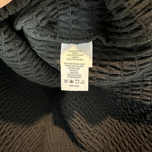 Revolve 1. STATE Smocked Off Shoulder Blouse Black Sz XS - Picture 9 of 10